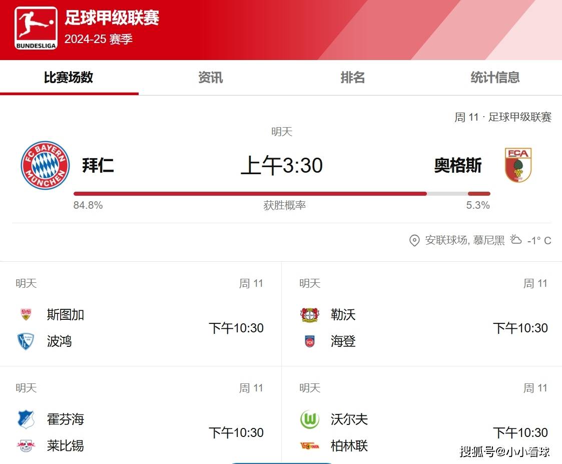 拜仁慕尼黑主场连胜，稳居德甲第一位置